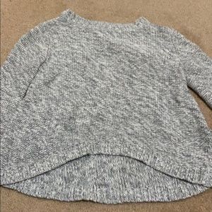 Girls sweater, long sleeve, gray
